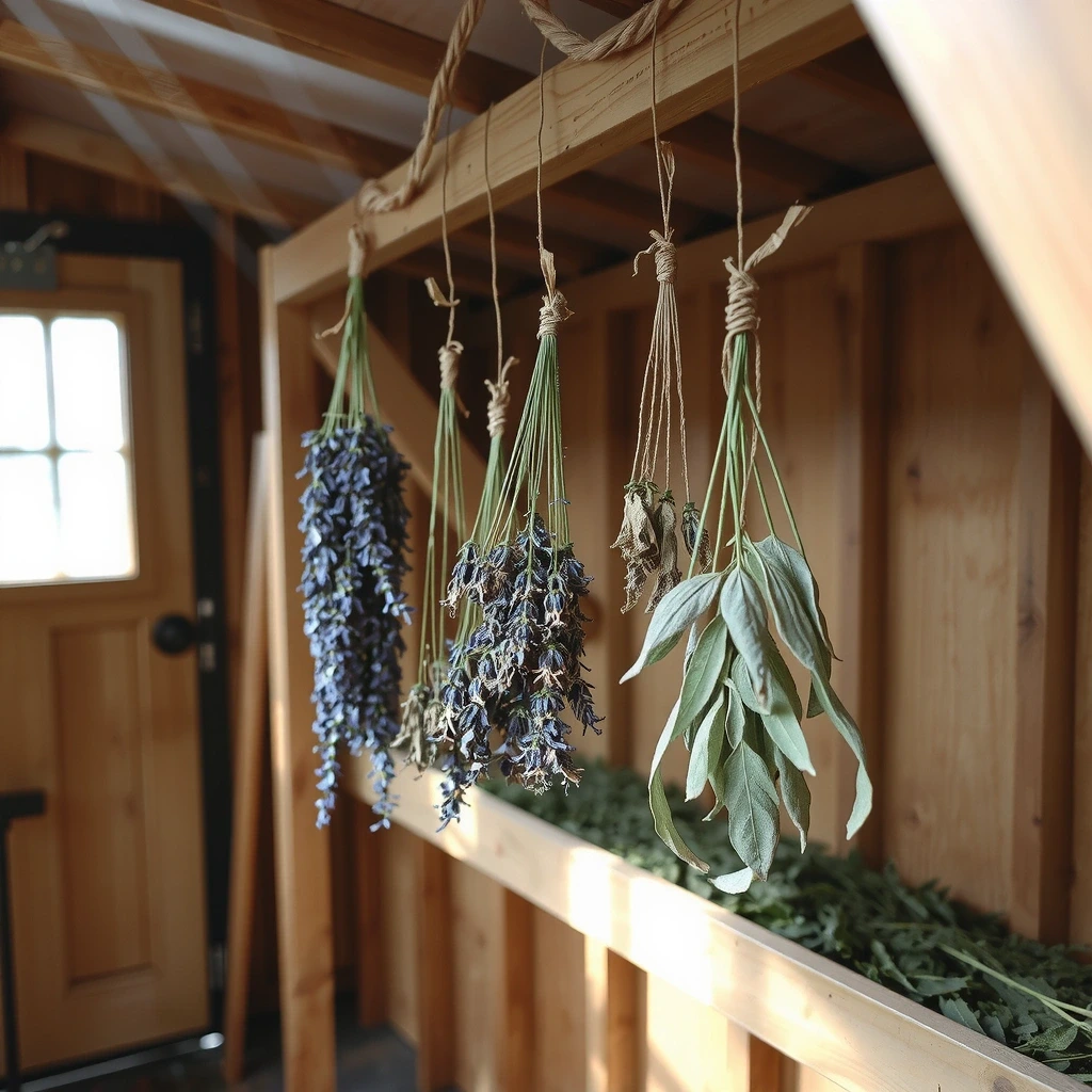 Trocknung der Kräuter